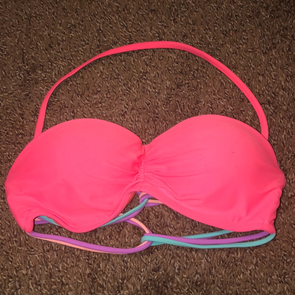 really cute neon swim top